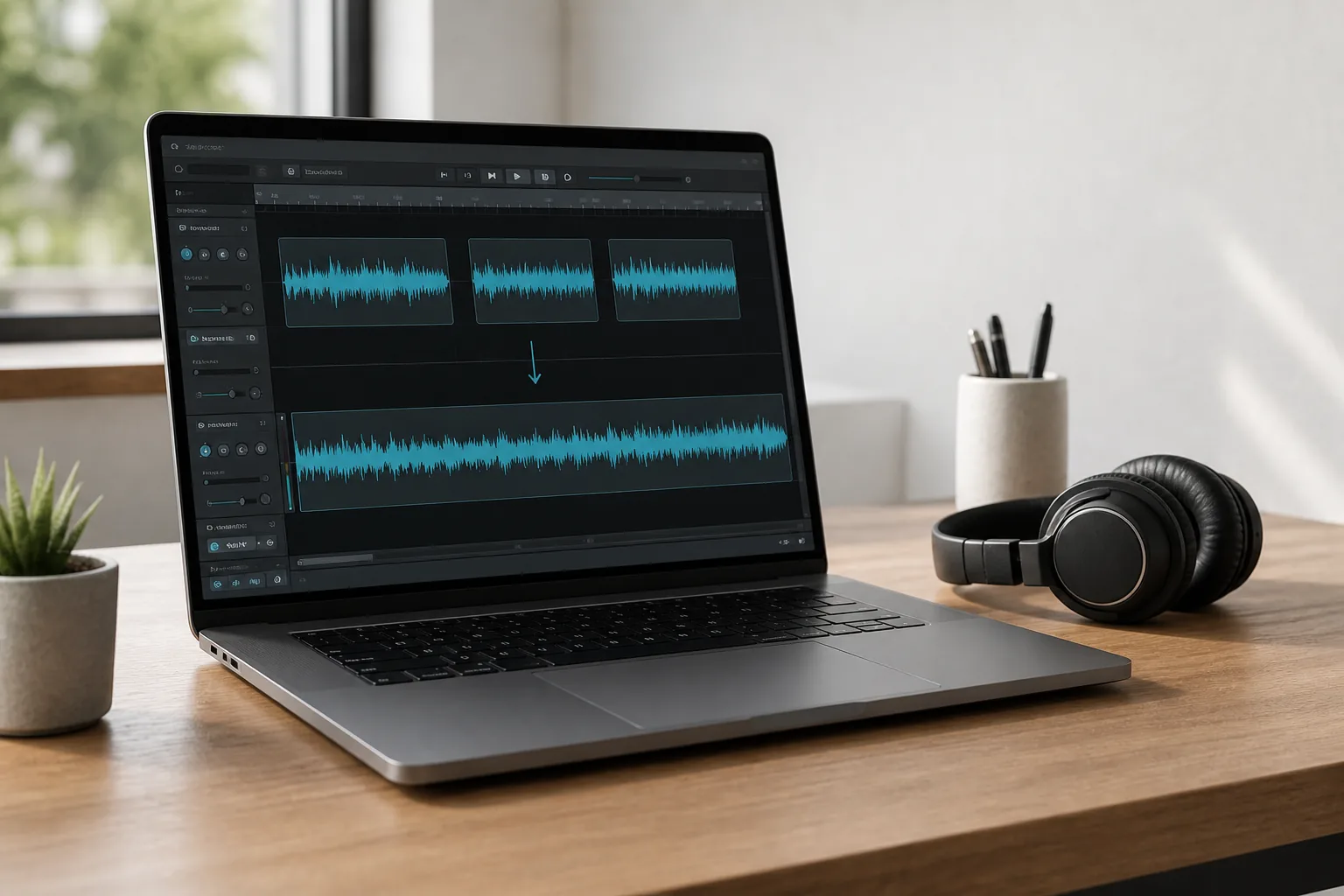 Windows 11 audio editor merging MP3 files